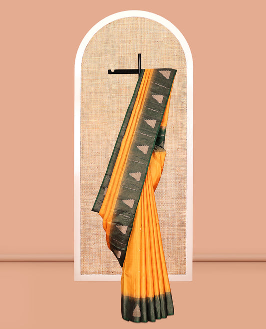 Orange Mayuri Soft Silk Saree