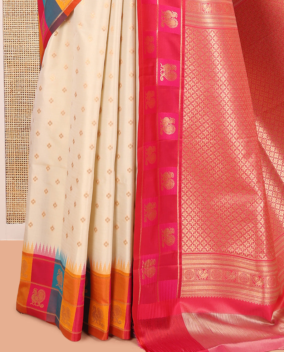 Light Chikku Soft Silk Saree