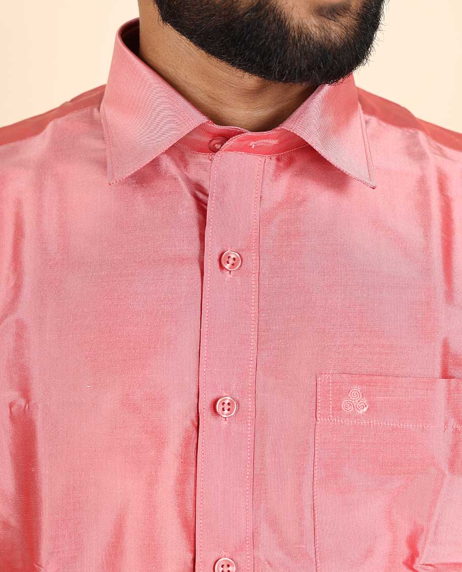 Pink Pure Silk Shirt 