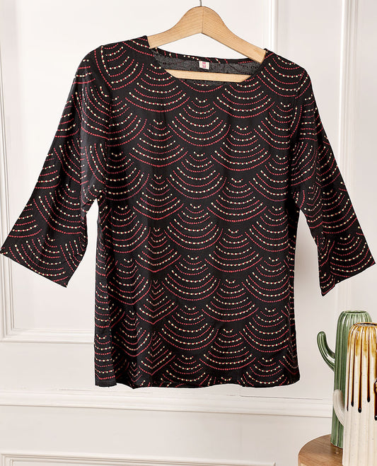 Black Cotton Top 