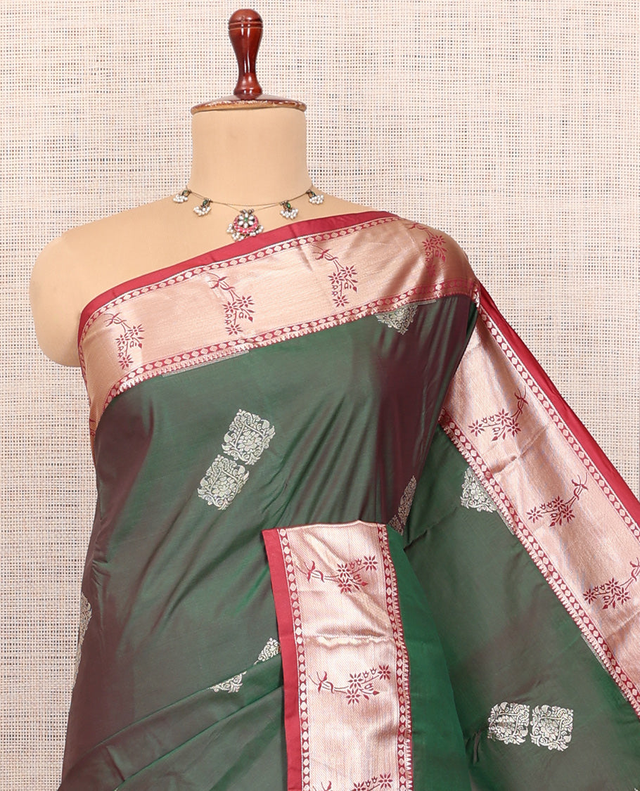 Green Budget Silk Saree