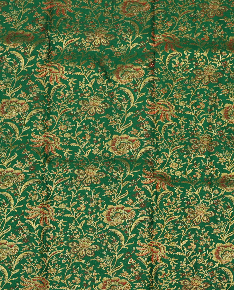 Green Pure-Silk Half-Saree