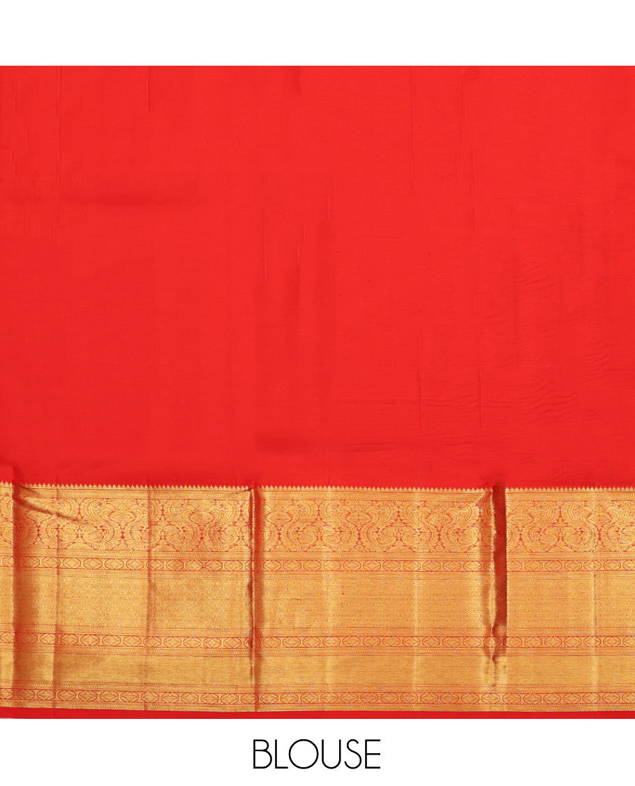 Green Pure-Silk Half-Saree