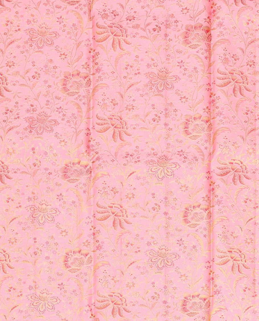 Pink Pure Silk Half-Saree