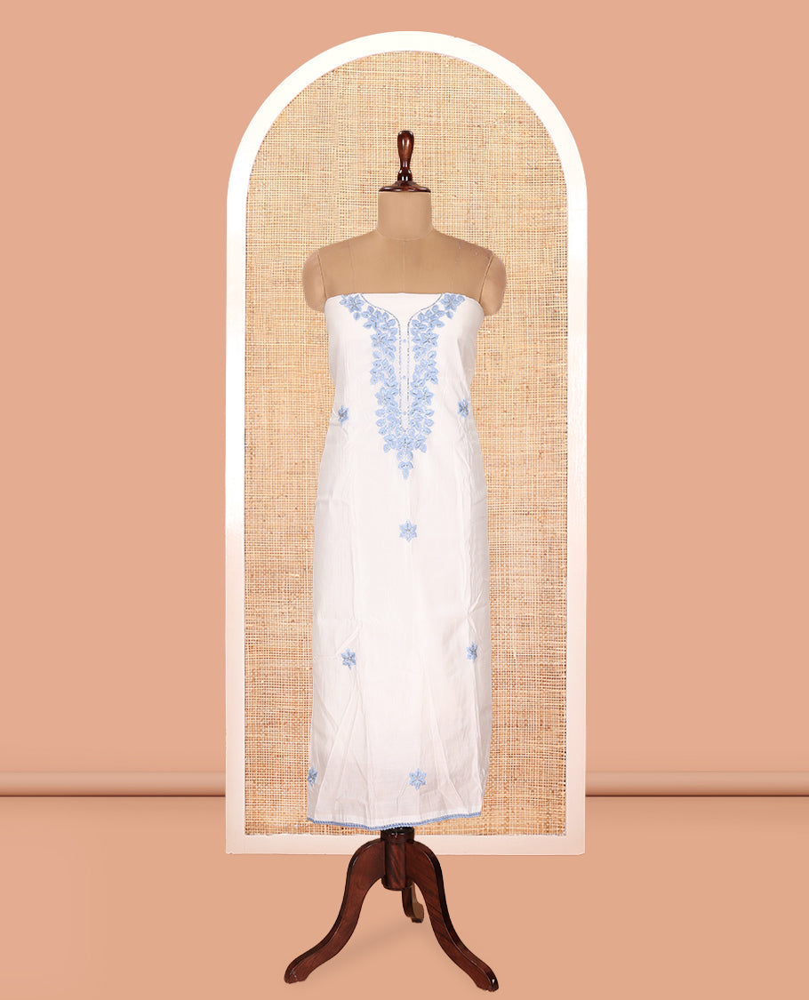 Milk White Material Chudidar Set
