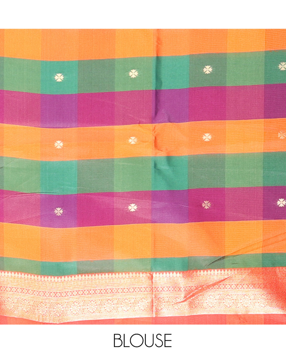 Rust Semi Soft Silk Saree