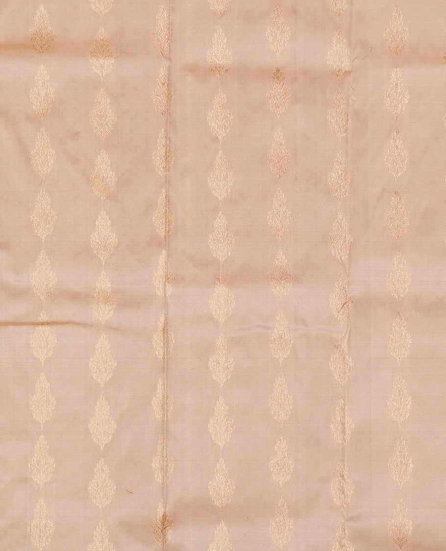 Sandal Pure Silk Navarathna Pavadai Material Set