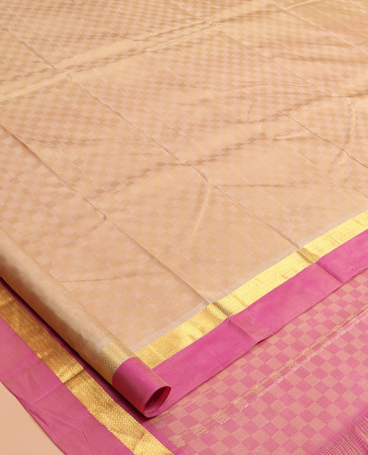 Sandal Paiyaadi Kattam Kanchipuram Silk Saree
