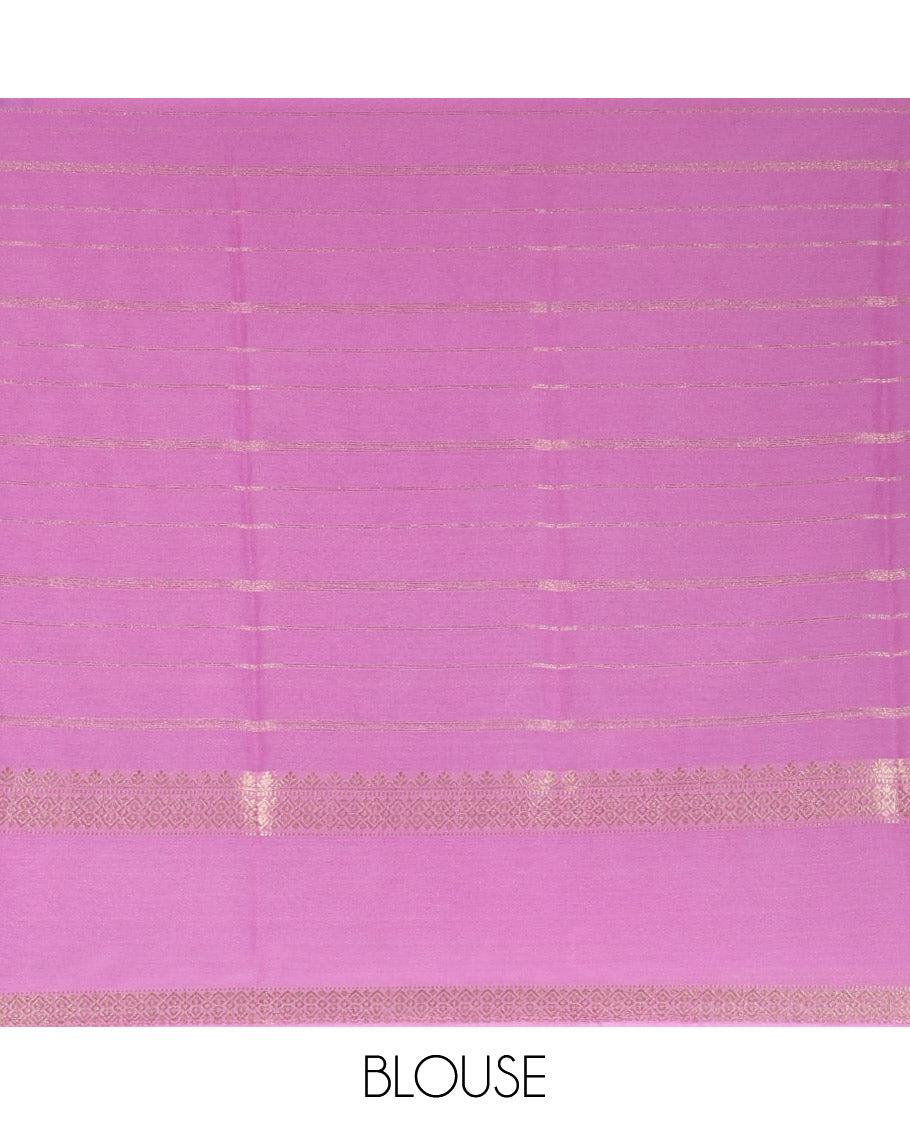 Violet Georgette Saree
