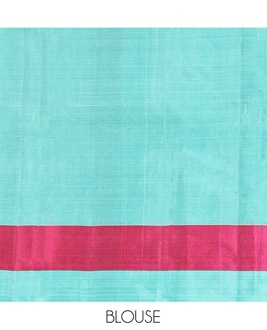 Brown Mayuri Lite Silk Mix Saree