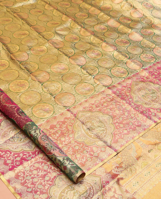 Green Kanchipuram Tissue Silk Saree