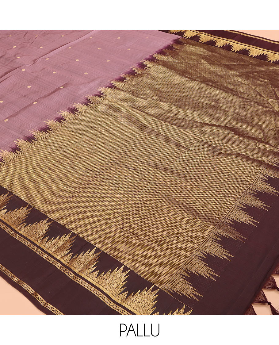 Onion-Brown Vasundhara Silk Saree