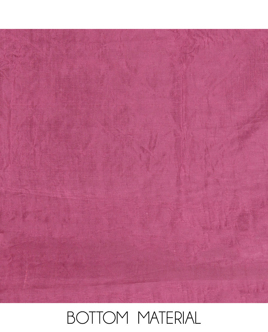 Maroon Mul Chanderi Tissue Material Chudidar Set