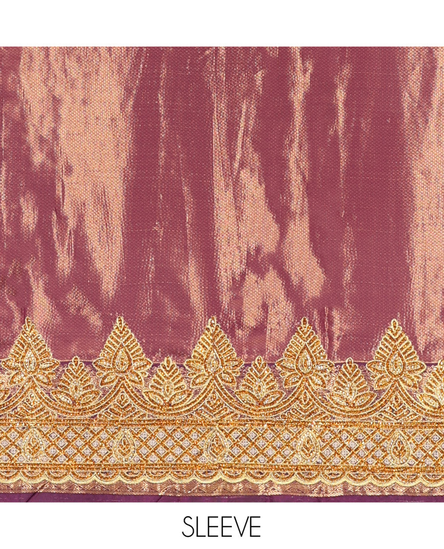 Rust Mysore Silk Saree