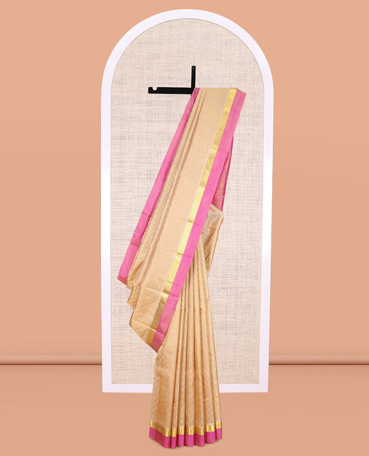 Sandal Paiyaadi Kattam Kanchipuram Silk Saree