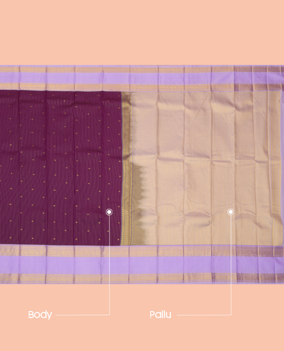 Purple Budget Silk Saree