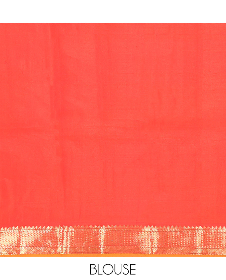 Brown Kanchipuram Silk Saree