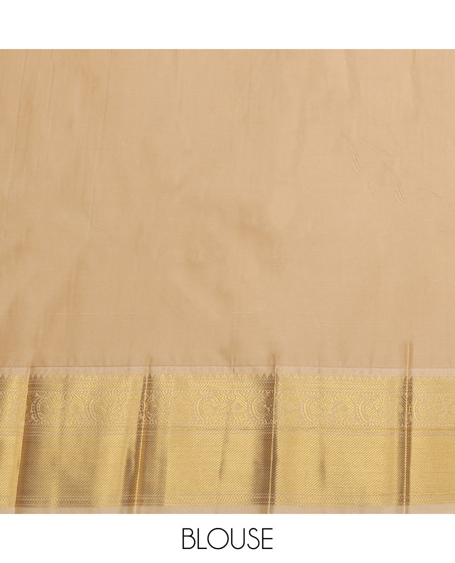 Pink Budget Silk Saree, Detailed with Zari Butta Enclosed Checks on Its Body, Complemented by a Contrast Traditional Zari Design Border, Grand Jaal Pallu, and Paired with a Contrast Blouse