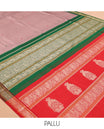 Pale Brown Kanchipuram Chettinad Saree