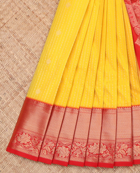 Yellow Budget Silk Saree