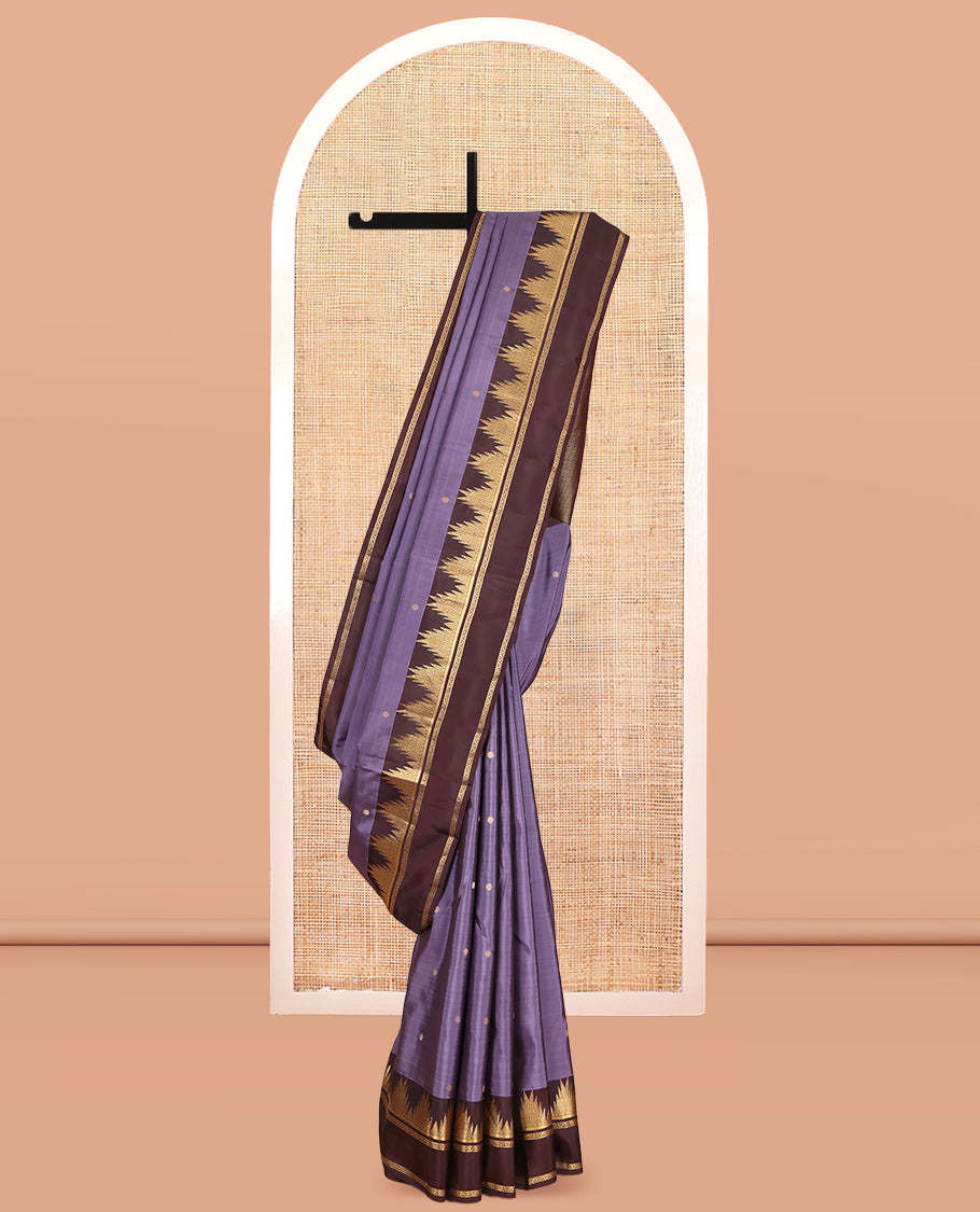 Grey-Brown Vasundhara Silk Saree