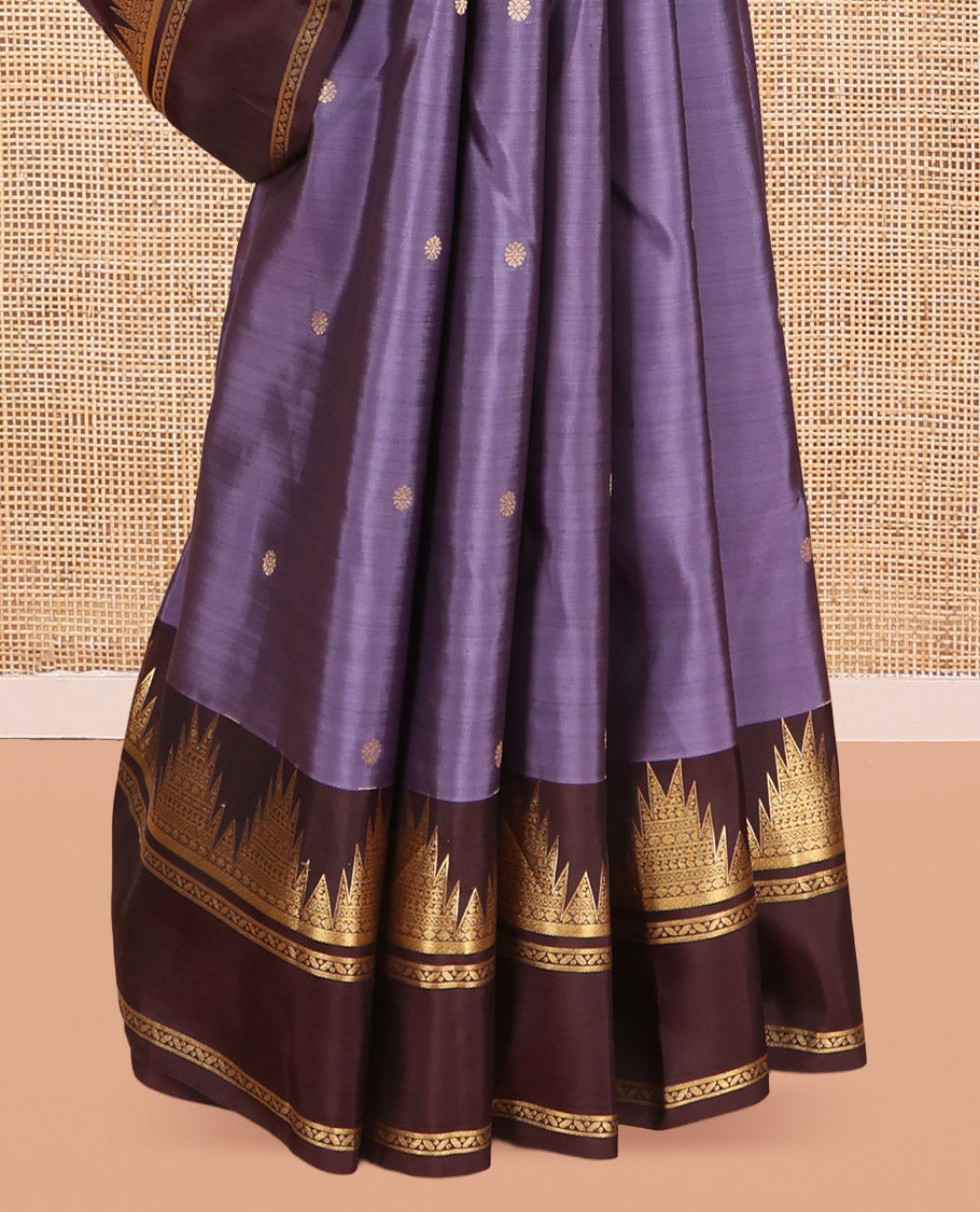Grey-Brown Vasundhara Silk Saree