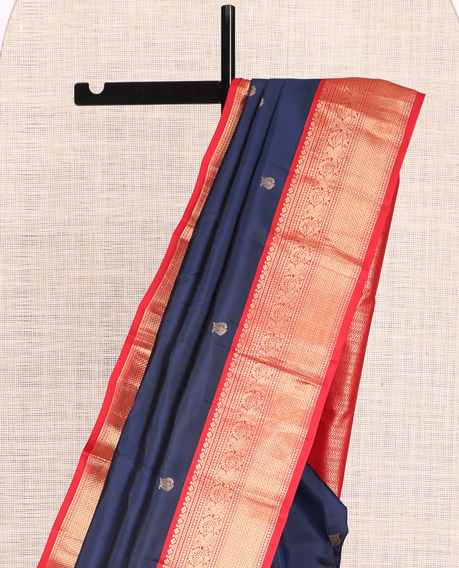 Blue Kanchipuram Silk Saree