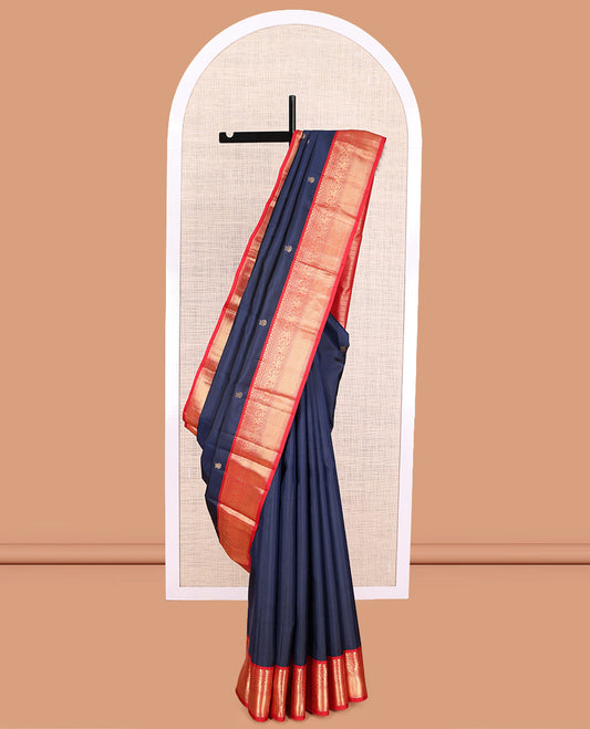 Blue Kanchipuram Silk Saree