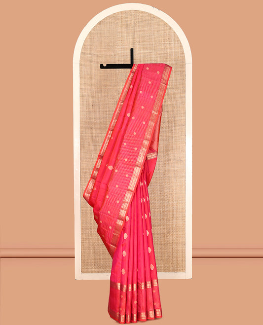 Pink Mayuri Soft Silk Saree