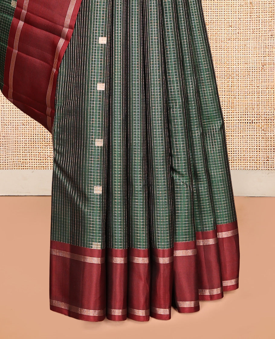 Green Mayuri Soft Silk Saree