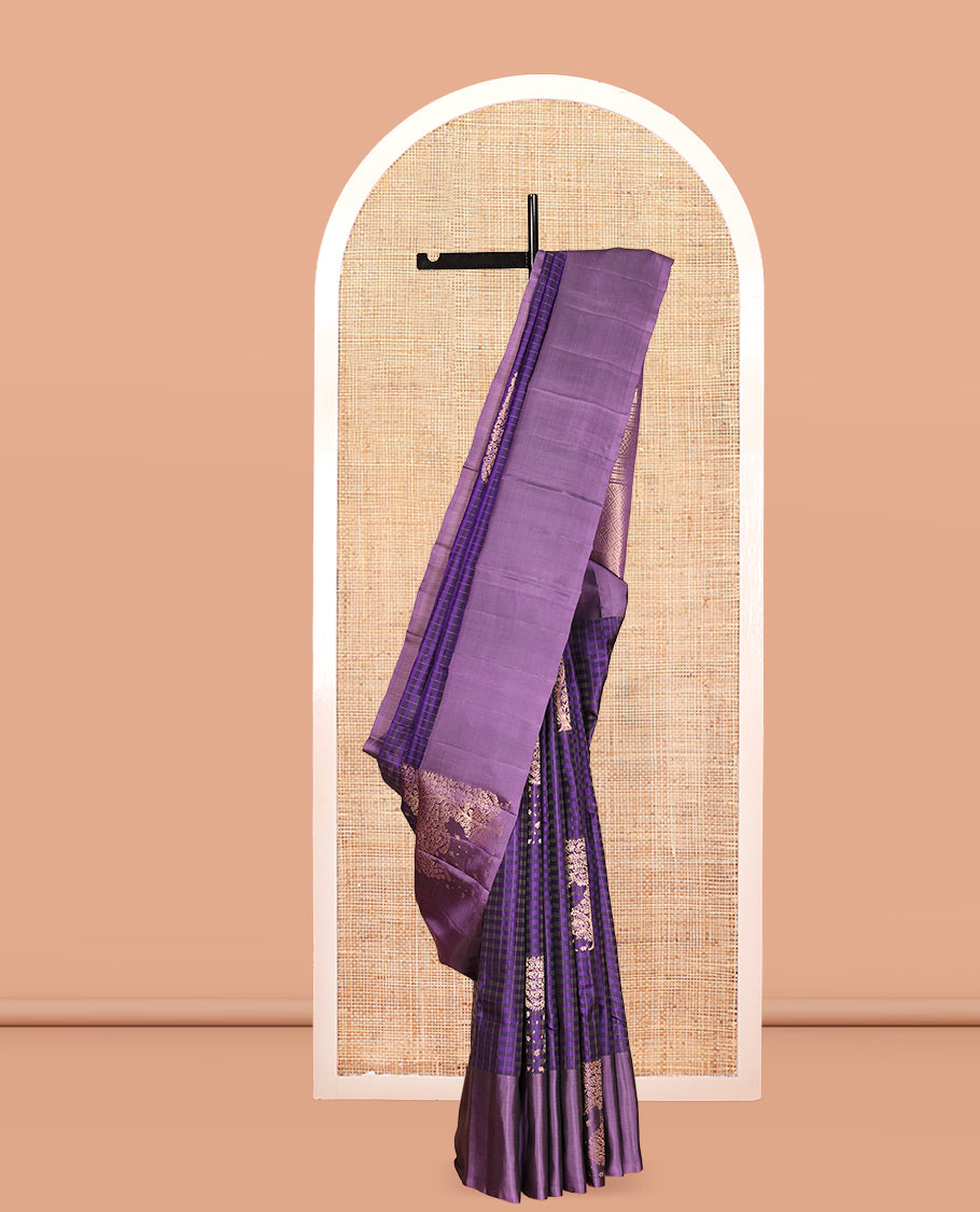 Violet Mayuri Lite Silk Mix Saree