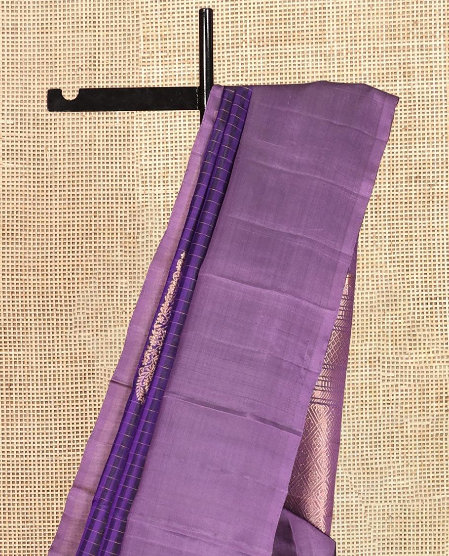 Violet Mayuri Lite Silk Mix Saree