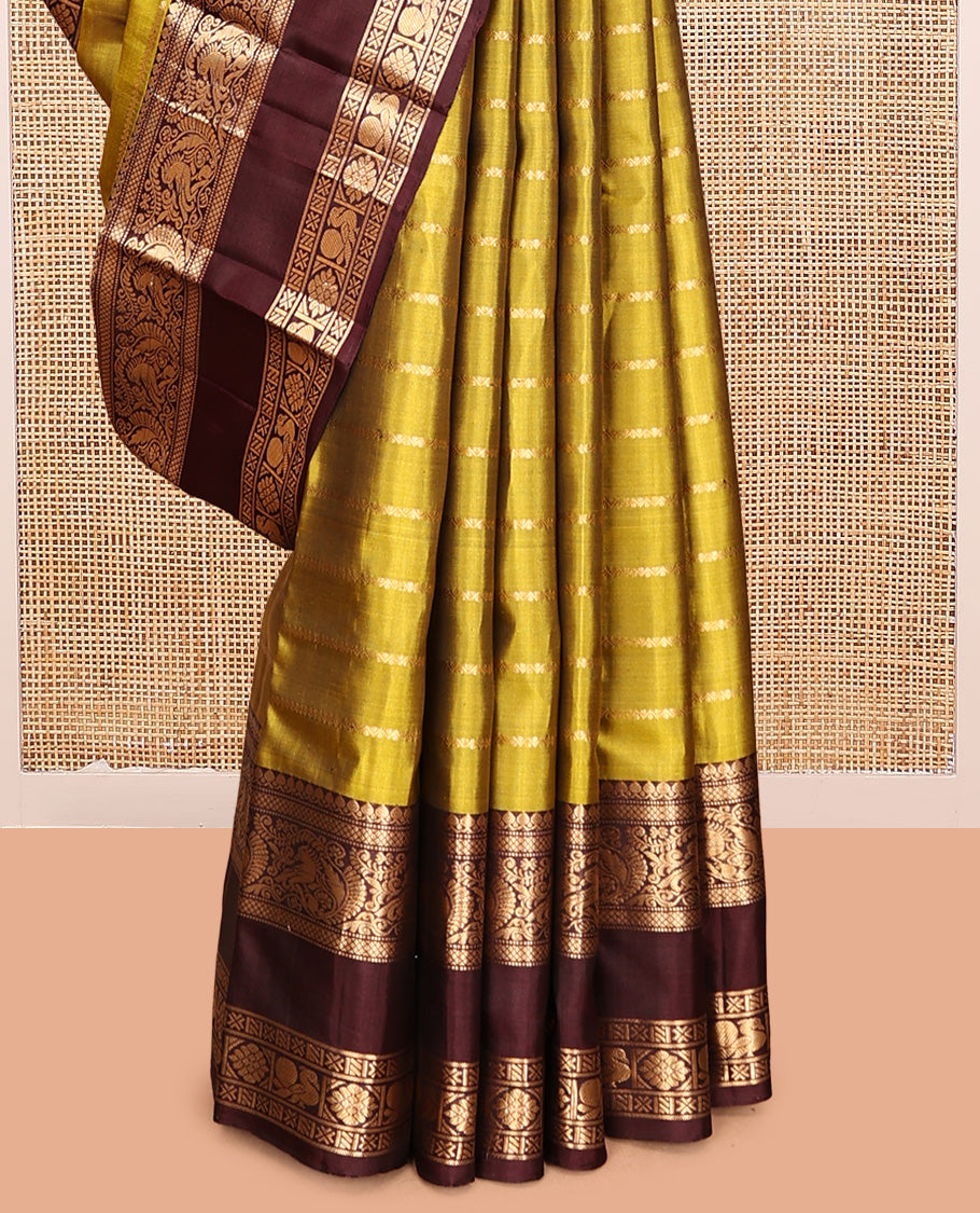 Green Mayuri Soft Silk Saree