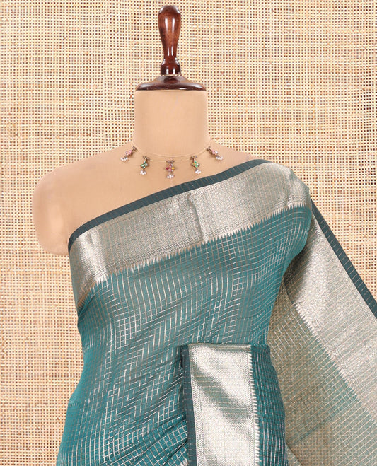Sea Green Kota Cotton Saree