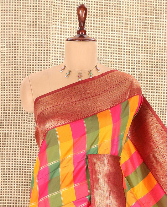 Maroon Fancy Softy Silk Saree