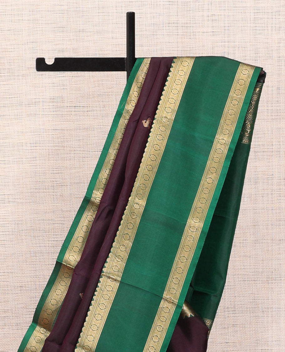 Wine Kanchipuram Chettinad Saree