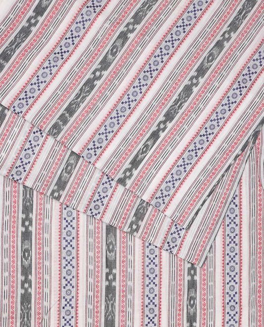 Cream Odisha-inspired printed cotton multi-use material features unique motifs 