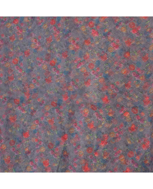 Multi-color floral designs digital printed  organza multi-use material