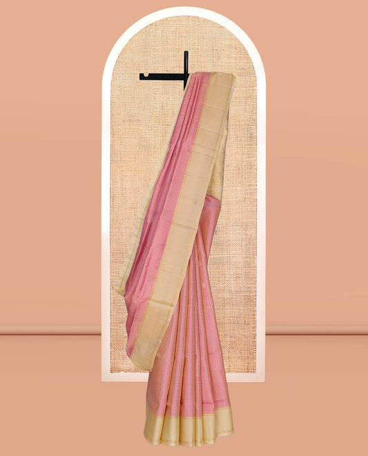 Pink Mayuri Lite Silk Mix Saree