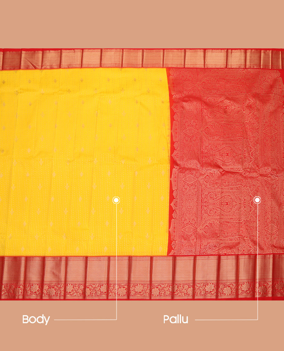 Yellow Budget Silk Saree