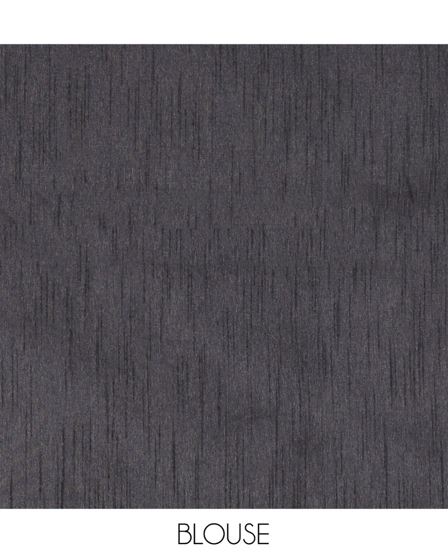 Borderless Yellow-Black Semi-Raw Silk Saree, Decorated with Sequined Stripes, a Contrast Zari Striped Pallu, and Contrast Blouse