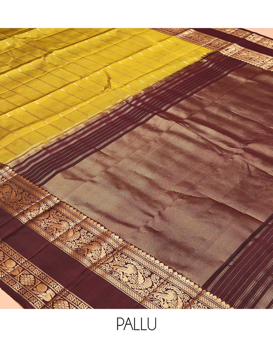 Green Mayuri Soft Silk Saree