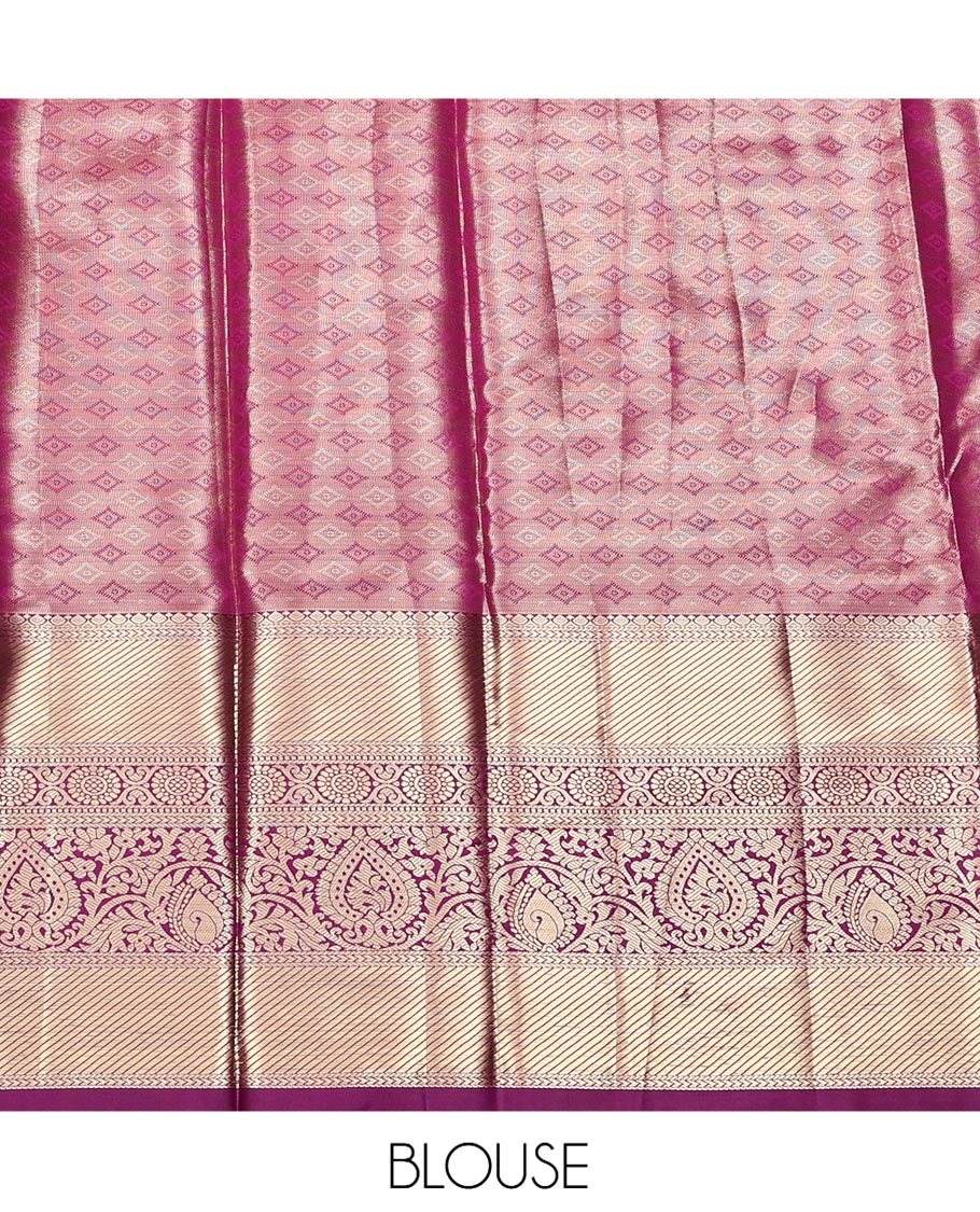 Green Art Silk Half-Saree