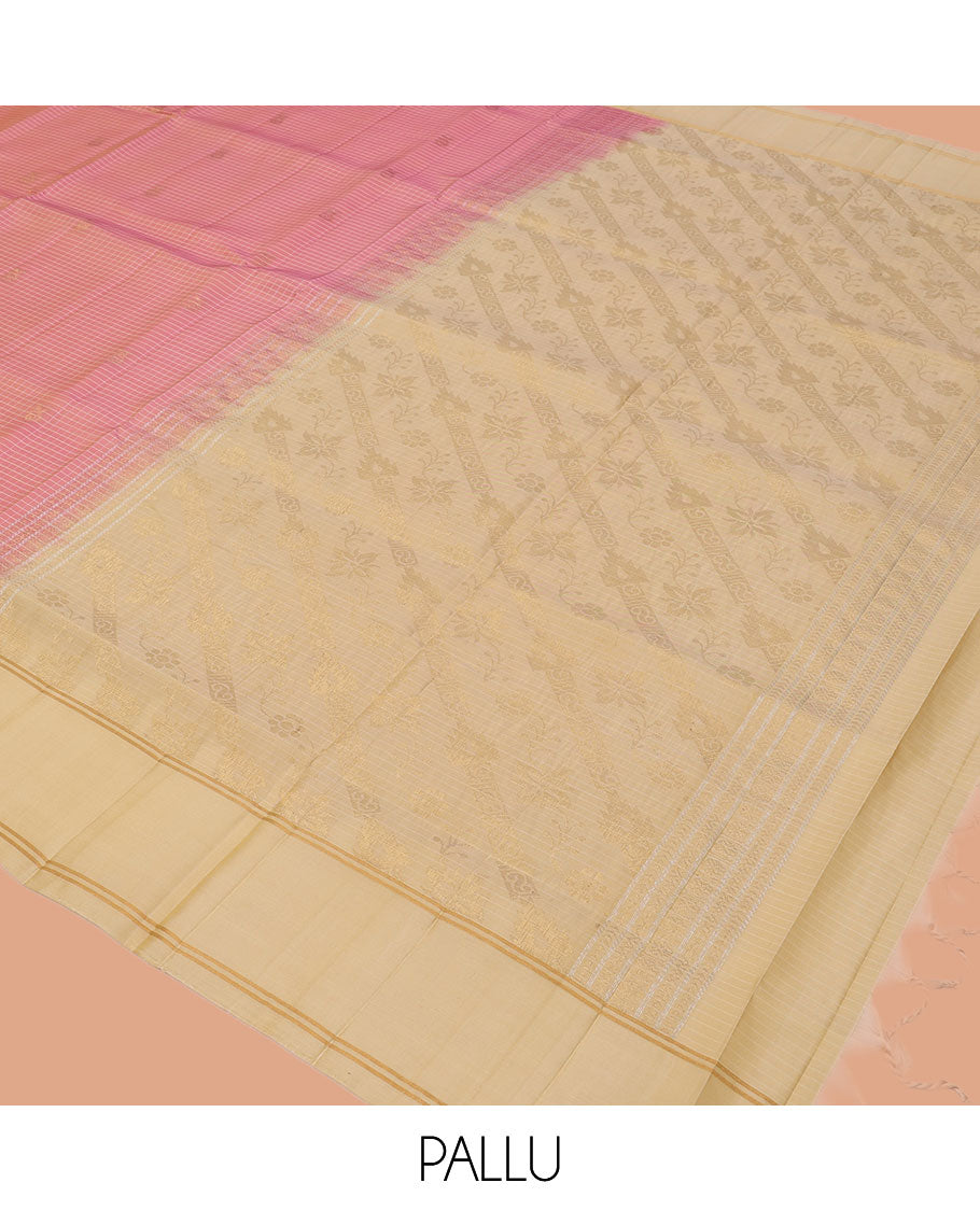 Pink Mayuri Lite Silk Mix Saree
