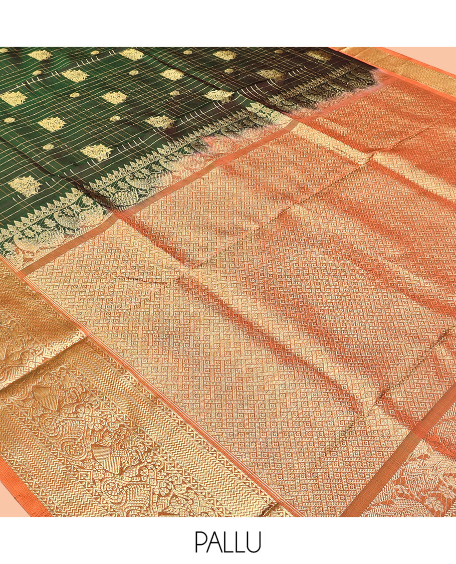 Green Venkatagiri Silk Saree