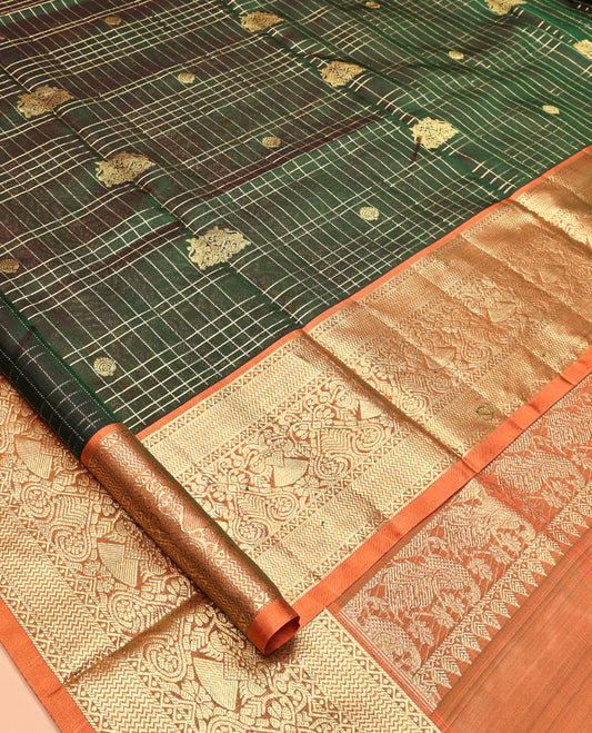 Green Venkatagiri Silk Saree