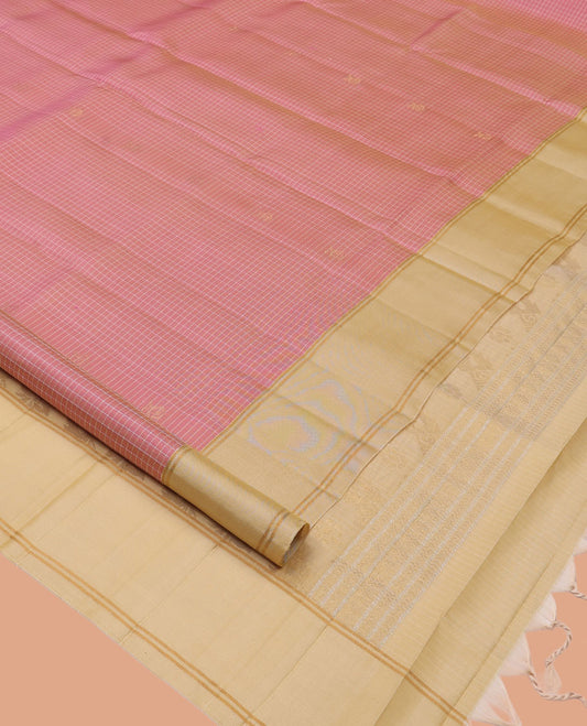 Pink Mayuri Lite Silk Mix Saree