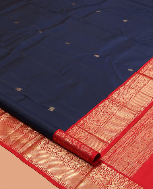 Blue Kanchipuram Silk Saree