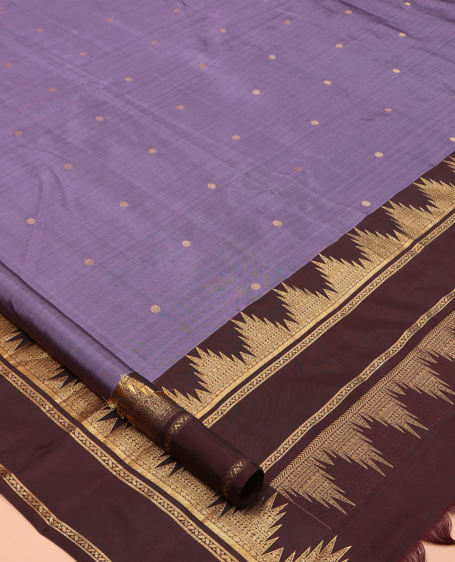 Grey-Brown Vasundhara Silk Saree
