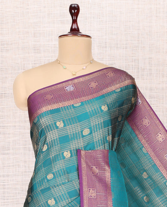 Blue Budget Silk Saree